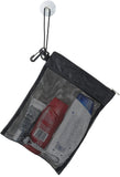 Mesh Shower Caddy Tote Toiletry Organizer with Suction Cup, Hanging Cord and Zipper Drawstring Pouch for Dorm Gym Travel, Black In Australia - Darrahopens