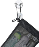 Mesh Shower Caddy Tote Toiletry Organizer with Suction Cup, Hanging Cord and Zipper Drawstring Pouch for Dorm Gym Travel, Black In Australia - Darrahopens