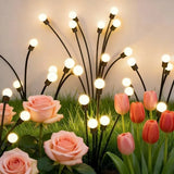 Solar Garden Lights 2 Pack, 16 LED Swaying Firefly Lights for Patio Pathway Courtyard Decoration, Big Bulb Waterproof In Australia - Darrahopens