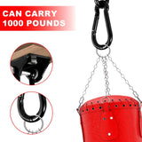 Swing Hangers 2 Pack Heavy Duty 1000 lb Capacity Stainless Steel 360 Swivel Hooks for Playground and Porch Swings Black