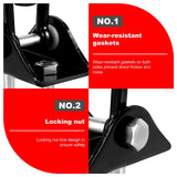 Swing Hangers 2 Pack Heavy Duty 1000 lb Capacity Stainless Steel 360 Swivel Hooks for Playground and Porch Swings Black
