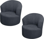 1 Pack Swivel Barrel Chair Slipcover, Stretch Soft Washable Round Club Chair Cover for Living Room, Dark Gray, Daily Comfort Use In Australia - Darrahopens