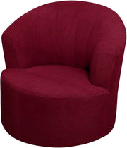 1 Pack Swivel Barrel Chair Slipcover Stretch Washable Soft Furniture Protector for Round Club Accent Chairs Living Room Red In Australia - Darrahopens