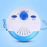 Waterproof Shower Radio with AM FM Receiver and Built In Speaker for Bathroom Use, Mini Portable Blue, Waterproof Design