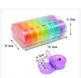 Round 7-Day Medicine Dosett, XL Weekly Pill Storage with Large Compartments, Transparent, BPA-Free Plastic, Secure Snap Lid In Australia - Darrahopens