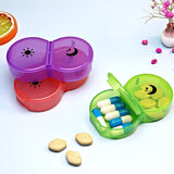 Round 7-Day Medicine Dosett, XL Weekly Pill Storage with Large Compartments, Transparent, BPA-Free Plastic, Secure Snap Lid In Australia - Darrahopens