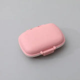 8-Compartment Doset Medicine Box, Compact Dosage Pill Jar Holder for Daily Tablets, Pink, Travel Pill Case, Secure Snap Lid In Australia - Darrahopens