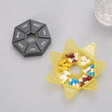 Doset Medicine Pill Holder Box, Weekly 7-Compartment Pill Case for Daily Tablets, Black, Secure Snap Lid, Travel Pill Case In Australia - Darrahopens