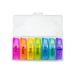 7-Day Pill Organizer Weekly Medicine Box, Double Protection Travel Tablet Case, ABS and PP Material, Secure Snap Lid, Daily Tablet Storage In Australia - Darrahopens