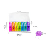 7-Day Pill Organizer Weekly Medicine Box, Double Protection Travel Tablet Case, ABS and PP Material, Secure Snap Lid, Daily Tablet Storage In Australia - Darrahopens