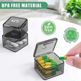 Monthly Pill Organizer Once a Day, 30-Day Easy Open Pill Case with Large Compartments for Travel, Transparent, Black In Australia - Darrahopens
