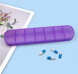 7-Day Pill Box Weekly Medicine Container, Separate Daily Cases for Tablets and Vitamins, Purple, PP Material, Travel Pill Case In Australia - Darrahopens