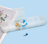 7-Day Pill Box Weekly Medicine Container, Separate Daily Cases for Tablets and Vitamins, White, PP Material, Travel Pill Case In Australia - Darrahopens