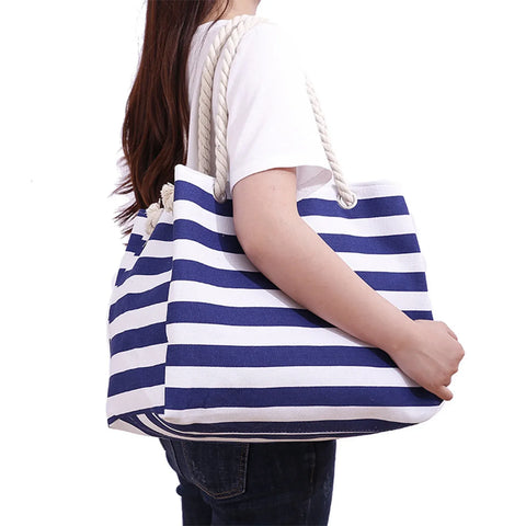 Extra Large Beach Bag with Zipper, Waterproof Sandproof Tote Bag for Women, Travel Shopping Gym and Pool Carry Bag In Australia - Darrahopens
