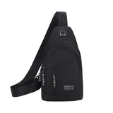 Sling Bag Waterproof Crossbody Bag for Women and Men, Casual Small Backpack, Chest Daypack Satchel for Hiking Travel Outdoor Camping, Black