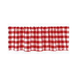 Plaid Valances for Windows, Farmhouse Design Window Treatments Decor, Window Valance Curtains for Kitchen/Bedroom/Living Room 15" x 55"
