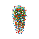4th of July Hanging Flowers, Artificial Red White and Blue Morning Glory Basket for Patio, Porch and Outdoor Decor In Australia - Darrahopens