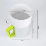 1.5L Soy Milk Juice Filter Nut Milk Bag Replacement, Food Strainer Yogurt Strainer Maker for Fruit Juice, Soy Milk, Nut Milk