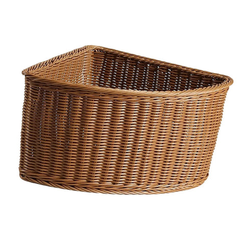Decorative Corner Basket Made of Imitation Rattan, Triangular, Versatile Use As An Organizer for Bathroom, Living Room, Pantry Or Other In Australia - Darrahopens