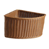Decorative Corner Basket Made of Imitation Rattan, Triangular, Versatile Use As An Organizer for Bathroom, Living Room, Pantry Or Other In Australia - Darrahopens