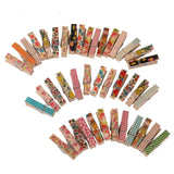 50 Pieces, Pack of Mini Clothespins, Small Wooden Clothes Pins, Photo Paper Craft Clips for Hanging Decorations, 35x10mm