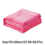 Fleece Throw Blanket for Couch and Sofa, Lightweight Plush Soft All-Season Blanket for Bed and Living Room, 27.55 x 39.37 Inches, Hot Pink