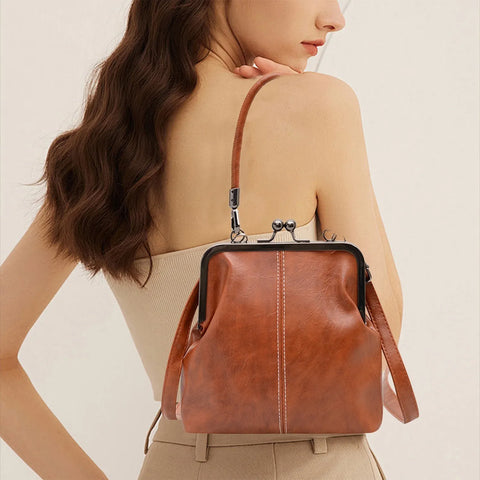Crossbody Bags for Women Soft Leather Purses and Handbag Multi Pocket Shoulder Bag Spring Nostalgic Handbag Lightweight Women's Bag In Australia - Darrahopens