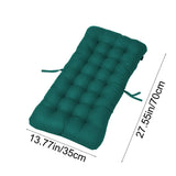 Seat Cushion Outdoor Chair Cushion, Patio Chair Cushion with Tie, Tufted Replacement for Patio Furniture, 14x28 Inches