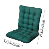 Seat Cushion Outdoor Chair Cushion, Patio Chair Cushion with Tie, Tufted Replacement for Patio Furniture, 14x28 Inches