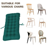Seat Cushion Outdoor Chair Cushion, Patio Chair Cushion with Tie, Tufted Replacement for Patio Furniture, 14x28 Inches