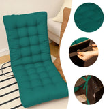 Seat Cushion Outdoor Chair Cushion, Patio Chair Cushion with Tie, Tufted Replacement for Patio Furniture, 14x28 Inches