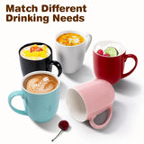 16 oz Large Coffee Mug with Handle, Ceramic Tea Cup for Coffee, Latte, Tea and Hot Drinks at Home or Office, Blue