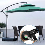 Patio Umbrella Crank Handle Replacement Parts with 11ft Rope for Cantilever and Banana Umbrellas, Universal Outdoor Repair Kit for Garden Shade
