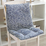 High Back Chair Cushion, All-Weather Rainproof Cushion with Straps, Indoor Outdoor Rocking Chair Pad for Patio, 15.74x15.74 Inch, Blue In Australia - Darrahopens