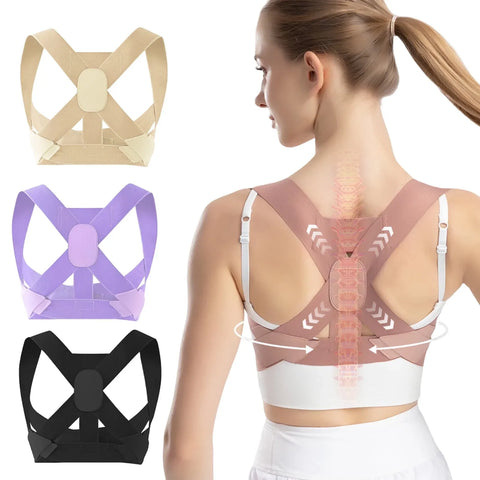 Posture Corrector Adjustable Body Posture Correcting Brace Invisible Upper Back Support Shoulder Straightener for Men And Women In Australia - Darrahopens