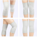 Bamboo Knee Sleeve, Compression Knee Brace for Daily Support, Soft Elastic Knee Protector for Sports and Walking, Size L, Beige
