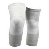 Bamboo Knee Sleeve, Compression Knee Brace for Daily Support, Soft Elastic Knee Protector for Sports and Walking, Size L, Beige