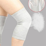 Bamboo Knee Sleeve, Compression Knee Brace for Daily Support, Soft Elastic Knee Protector for Sports and Walking, Size L, Beige