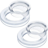 2 Set, 2 Inch Silicon Patio Table Umbrella Hole Ring for Standard Table Hole, Outdoor Patio Umbrella Plug for Patio Table