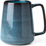 24 oz Large Ceramic Coffee Mug with Large Handle, Extra Large Tea and Coffee Cup for Office, Home, Latte and Hot Drinks, Blue In Australia - Darrahopens