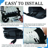 Wheelchair Restraint Shoes, Adjustable Footrest Safety Straps to Help Keep Feet Positioned on Wheelchair Pedals