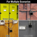 2 Pieces Combination Lock, 4-Digit Heavy-Duty Combo Lock, Combination Padlock Outdoor Waterproof Gate Locks for Outdoor Fence, Gate Hasps (2 Pieces)