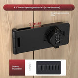 Mechanical Password Rotary Hasp Locks, Cabinet Locks with Combination, Door Security Latch for Small Barn Doors, Cabinets, Gate, Bathroom, Black In Australia - Darrahopens