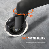 Office Chair Wheels, 3 inch 11*22cm Caster Wheels Replacement for Hardwood Floors and Carpet, Heavy-Duty Casters with 650 lbs Load Capacity, Black In Australia - Darrahopens