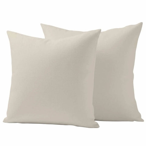 Ivory Outdoor Pillow Covers, Waterproof Decorative Throw Pillowcases Set of 2 for Patio Sofa Furniture, Ivory White In Australia - Darrahopens