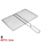 Non-Stick Fish Grilling Basket Metal Handle Barbecue Tool Meat Bacon Net BBQ Rack Grill Outdoor Steel Accessories In Australia - Darrahopens