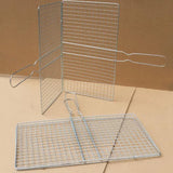 Non-Stick Fish Grilling Basket Metal Handle Barbecue Tool Meat Bacon Net BBQ Rack Grill Outdoor Steel Accessories In Australia - Darrahopens