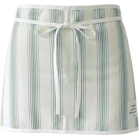Striped Cotton Waist Apron for Waitress and Server, Pocketed Kitchen Work Apron for Coffee Shop, Restaurant and Catering Use In Australia - Darrahopens