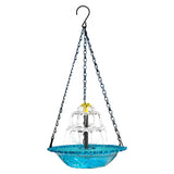 Solar Cascade Hanging Bird Bath Fountain, Hummingbird Water Fountain with Solar Pump Glass Bowl for Garden Yard Patio Backyard Decoration In Australia - Darrahopens