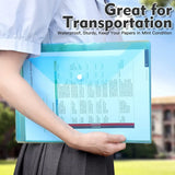 12 Pieces A4 Plastic Folders for Documents, Snap Closure File Envelopes for Office, School Paper Storage and Travel Organization In Australia - Darrahopens